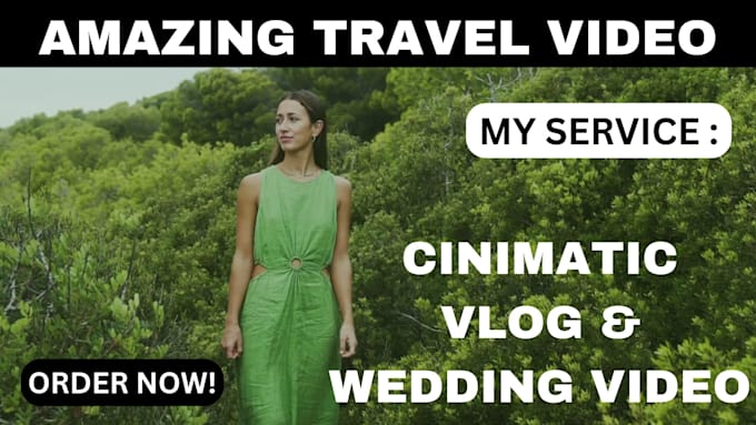 Gig Preview - Create professional video editing for travel, weddings, viog, family memories