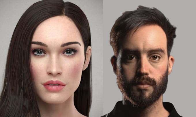 Gig Preview - 3d metahuman character, 3d hyper realistic character, 3d photorealistic, model