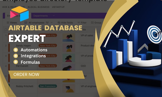 Gig Preview - Airtable virtual assistance client portal project management formulas automation