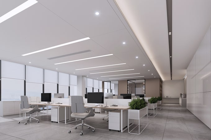 Gig Preview - Do office design and realistic rendering