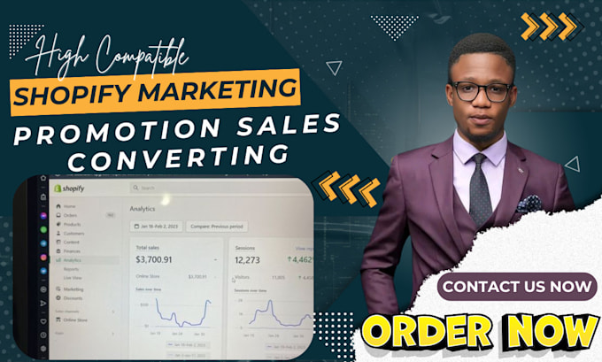 Gig Preview - Boost shopify promotion ads, passive income shopify dropshipping, increase sales