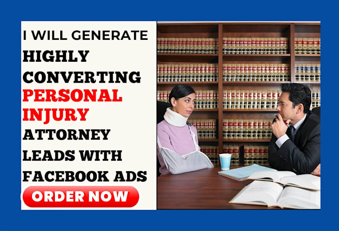 Gig Preview - Generate personal injury leads attorney leads car accident lead via facebook ads