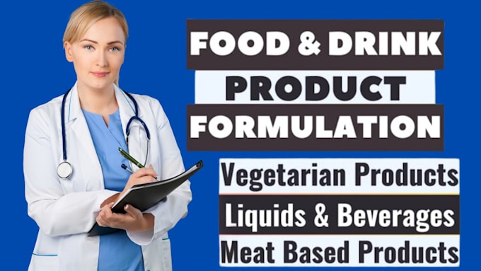 Gig Preview - Do food formulation, energy drink and product development