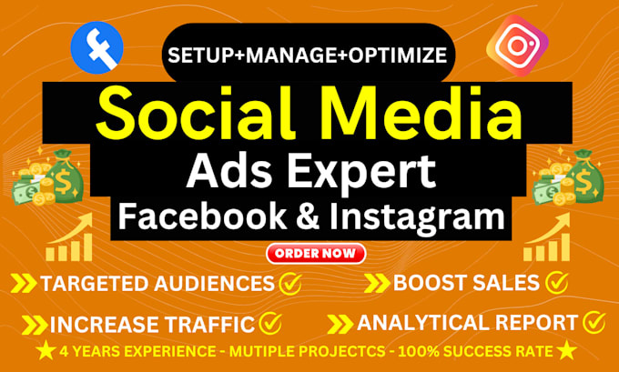 Gig Preview - Be your social media ads expert, facebook, instagram ads campaign