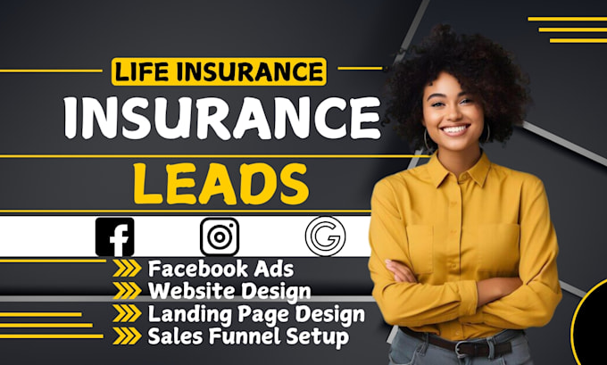 Gig Preview - Life insurance leads insurance leads life insurance insurance website health