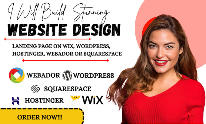 Bestseller - design migrate or update website, landing page on wix hostinger weebly webador