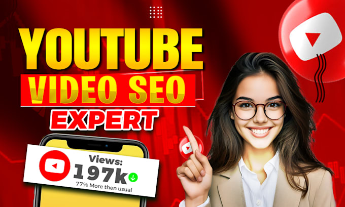 Gig Preview - Do best youtube video SEO for your channel growth