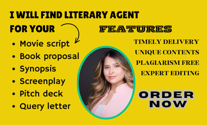 Gig Preview - Find top literary agent for your book proposal synopsis query letter pitching