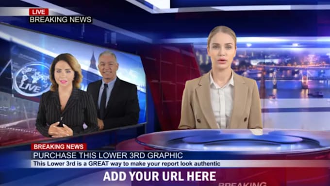 Gig Preview - Create professional breaking news spokesperson video with fast turn around