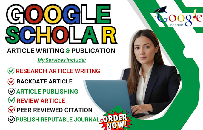 Gig Preview - Write, publish backdated article in google scholar peer reviewed indexed journal