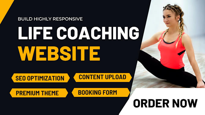 Gig Preview - Coaching website life coaching life coach website consulting website life coach