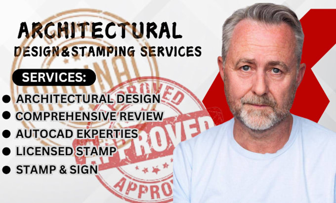 Gig Preview - Sign, stamp and seal USA architectural drawings, floor plan mep for city permit