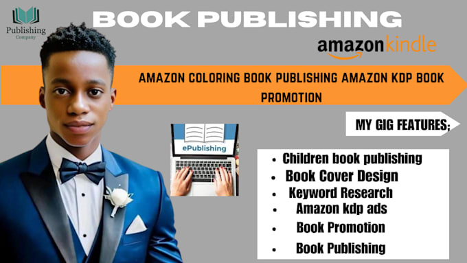 Gig Preview - Publish book on amazon coloring book publishing amazon kdp book promotion