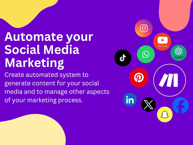 Bestseller - make com automation for your social media marketing, make integration, make api