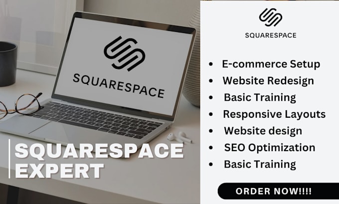 Gig Preview - Build squarespace online store, personal portfolio website expert designer