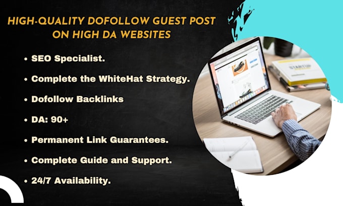 Gig Preview - Do guest post, high da guest post and dofollow guest posting on da50 websites