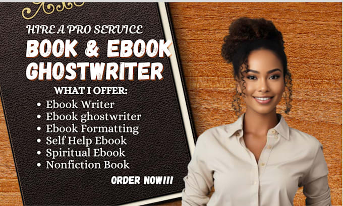 Gig Preview - Ghostwrite nonfiction ebook, ebook writer, self help as pro book ghostwriter