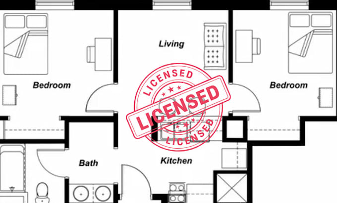 Gig Preview - Do texas, california, florida pe stamp, city permit structural floor plan