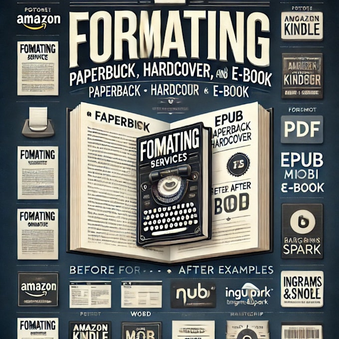 Gig Preview - Format your book for amazon KDP print and kindle ebook