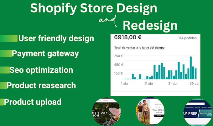 Bestseller - redesign shopify website design shopify website redesign shopify store design