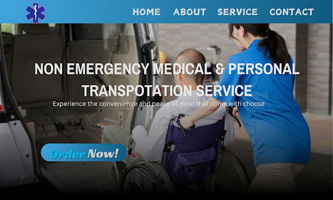 Gig Preview - Design non emergency medical transportation website medical transportation