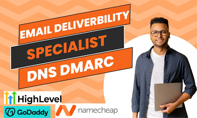 Gig Preview - Setup gohighlevel a2p 10dlc dns  dmarc dkim improve email deliverability