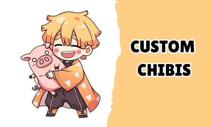 Gig Preview - Draw custom adorable chibi anime characters