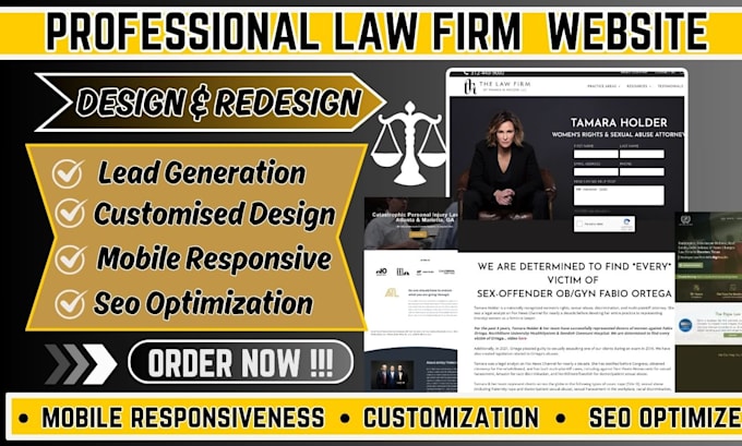 Bestseller - design law firm website legal, attorney wix website lawyer and notary website