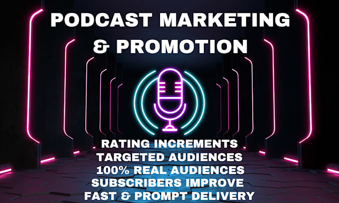 Gig Preview - Do podcast marketing and promotion for your spotify and apple podcasts