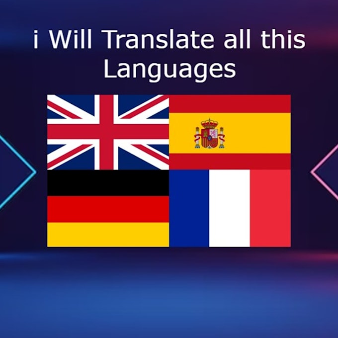 Gig Preview - Profesiional trasnlation languages you want