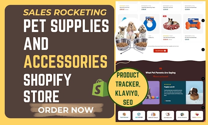 Gig Preview - Develop topnotch pet supplies and pet accessories shopify store