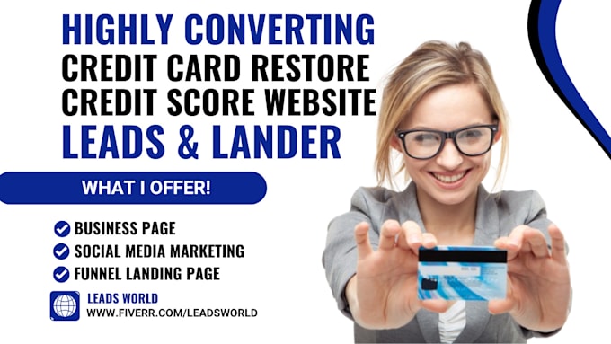 Gig Preview - Generate hot converting credit card repair leads credit restoration leads