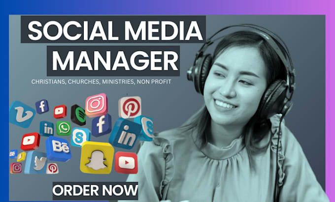 Gig Preview - Be your social media manager and marketing content creator