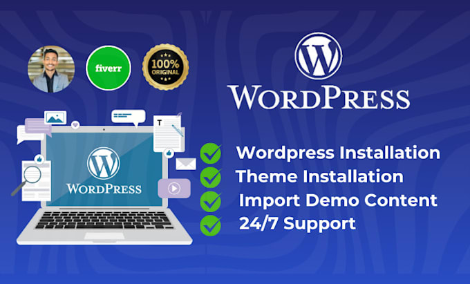 Gig Preview - Install wordpress with template setup and demo import