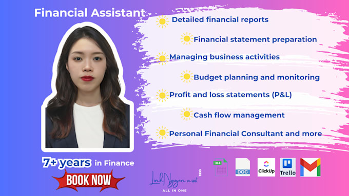 Gig Preview - Be your trustworthy financial assistant