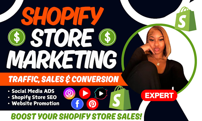 Gig Preview - Increase shopify store sales and complete shopify ecommerce marketing promotion