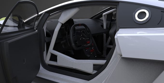 Gig Preview - Model 3d ue5 game vehicle,racing game car,maya rig,car interior model,3d animate