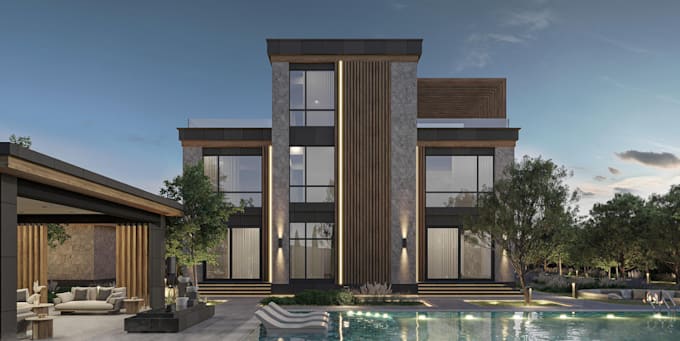 Gig Preview - Design house exterior in blender, 3d floor plan sketchup,HD render,ue5 animation