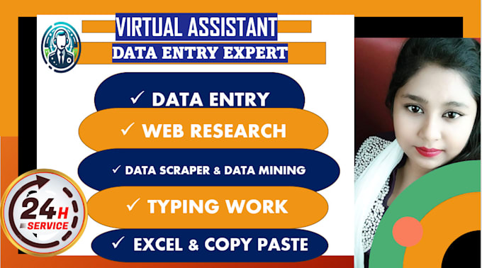 Bestseller - be your virtual assistant for data entry