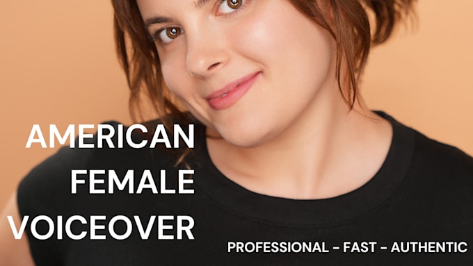 Gig Preview - Provide professional and authentic american female voiceover for any copy