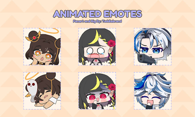 Gig Preview - Make cute anime emotes for twitch and youtube