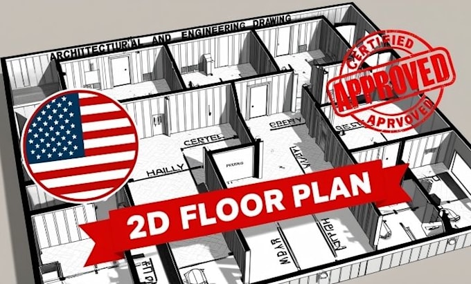 Gig Preview - Redraw site architecture drawing mep drawing 2d floor plan architectural stamp