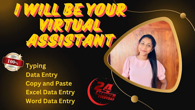 Gig Preview - Be your reliable virtual assistant for data entry, typing