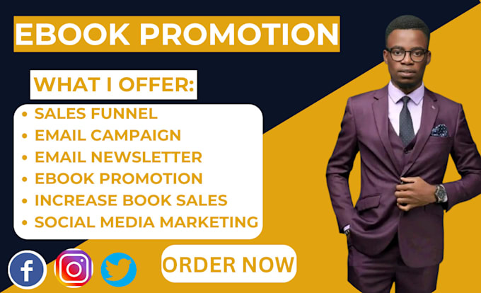 Gig Preview - Do ebook marketing book promotion sales funnel