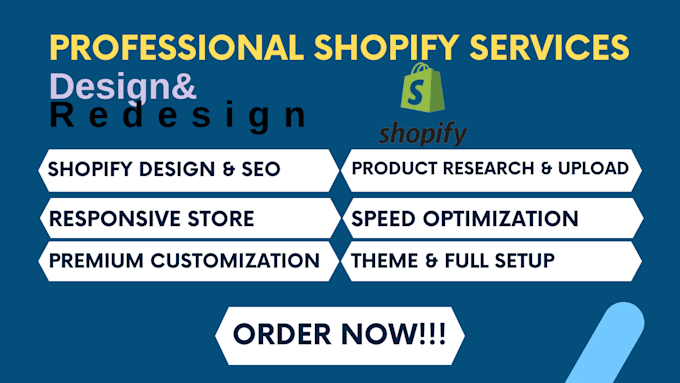 Gig Preview - Be shopify expert,shopify virtual assistant,shopify developer,ecommerce website