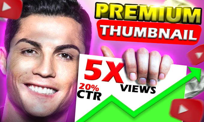 Bestseller - design attractive and premium youtube thumbnail