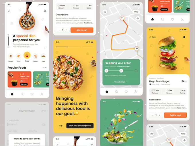 Gig Preview - Develop food delivery app restaurant app delivery app food restaurant website