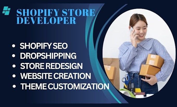 Gig Preview - Design shopify store website creation store redesign product listing