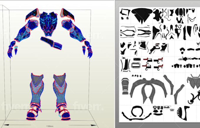 Gig Preview - Cosplay creation knight armor pepakura wearable cosplay costume cosplay artist