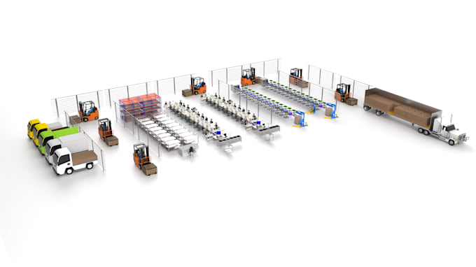 Gig Preview - Design 3d layout for factory, workstations, facilities etc